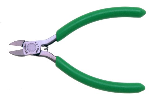 Xcelite MS54V Semi-flush Oval Head Cutter, Diagonal, Flush Jaw, 4" Length, 13/32" Jaw length, Blue Cushion Grip, Carded