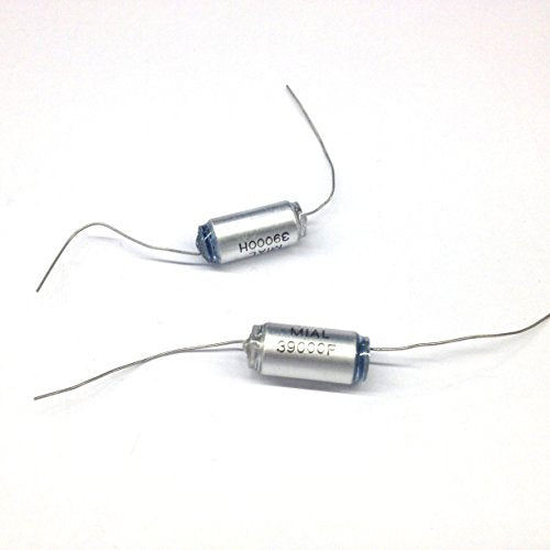 MIAL-.039MF Polystyrene Film Capacitors .039uf 100V +/- 1% Tolerance Axial Lead (2 pieces)