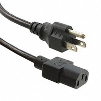 Qualtek CORD 18AWG 3COND M/F BLK 79" SJT (1 piece)
