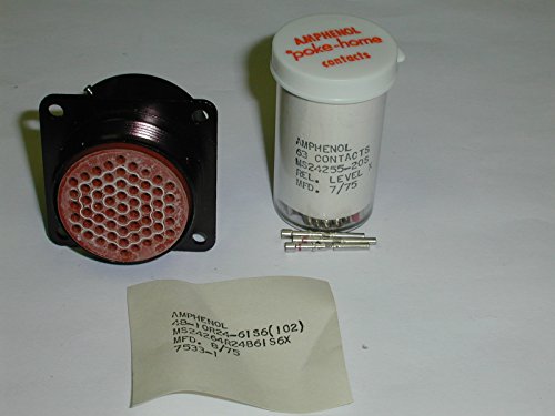 48-10R24-61S6(102) MIL CIRC CONNECTOR 61 PIN SOCKET W FEMALE CRIMP CONTACTS ( 1 EACH)