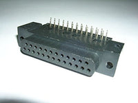D-Sub Connector FEMALE 25 PIN RIGHT ANGLE PLASTIC .590" FOOTPRINT (P25S-01)