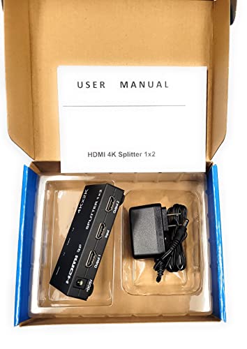 HDMI SPLITTER 2 WAY AMPLIFIED 44-512 (1 UNIT) PHILMORE W/POWER SUPPLY