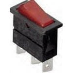 Gc Electronics 35-688 Switch Rocker on OFF Spst Quick Connect Curved Rocker 15a 250vac