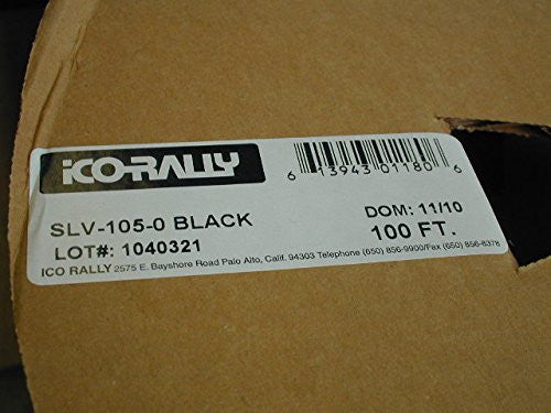 ICO RALLY SLV105-#0-100-BLACK VINYL SLEEVING 100FT ROLL