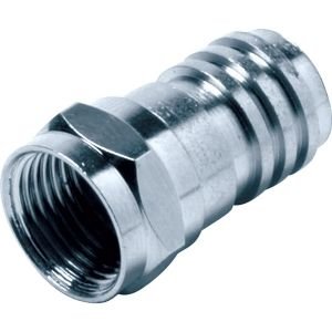 HOLLAND ELECTRONICS F59-290G F CONNECTOR RG59 ATTACHED 1/2" RING 10 PER PACK