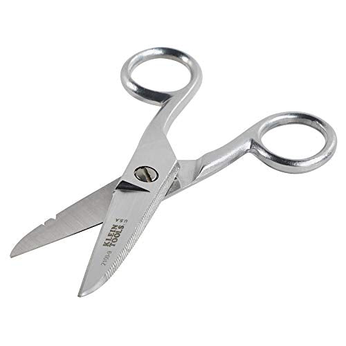 Stainless Steel Electrician's Scissors with Stripping Notches, 5-1/4-Inch Klein Tools 2100-9