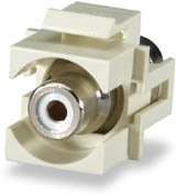 SIGNAMAX CMK-RCAR-WH RCA Red Feed-Thru Keystone Connector Module, White