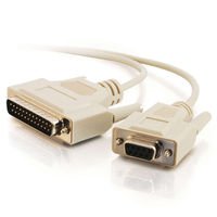 CMD-01-06 Universal Cable DB9 female to DB25 male Serial Modem Cable 6ft