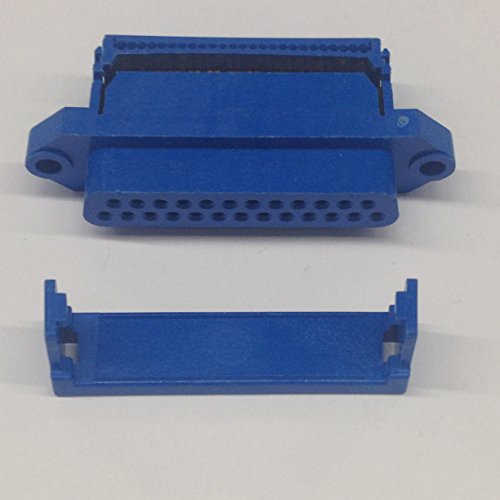25S-IDC-SR 25 Pin Female D-Sub Connector with IDC Ribbon Cable Termination with Strain Relief (1 piece)