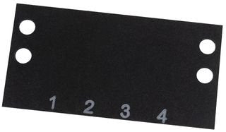 CINCH MS-4-140 TERMINAL BLOCK MARKER, 1 TO 4, 9.53MM (10 pieces)