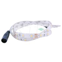 NTE ELECTRONICS 69-28W-02 LED STRIP FLEXIBLE WHITE 19.69 INCH(0.5M) 30 LEDS NON-WATER RESISTANT LED SIZE 2835 12VDC 5.25 WATT