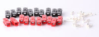 ANDERSON POWER PRODUCTS CONNECTORS (10 Pair) (20 PINS) 10PCS RED HOUSING 1327 10PCS Black HOUSING 1327G6 20PCS PINS 1331 (30 AMP Rated 12-16 AWG Wire)