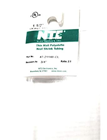 47-21348-CL HEAT SHRINK 3 IN DIA THIN WALL CLEAR 48 IN LENGTH