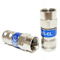 PCT TRS-6LMG METAL CONSTRUCTION RG-6 Compression Connector RG6 Fitting 25 pieces