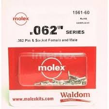 Waldom Electronics 1561-60 REPLACEMENT TERMINAL PINS 10 -SETPK M/F .062 DIA 24 - 18 AWG