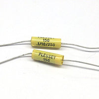 150-104K250V Mylar Film Capacitors .1uf 250V +/- 10% Tolerance Axial Lead (2 pieces)