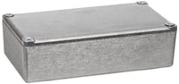 BUD Industries CU-124 Aluminum Econobox, 4-23/64" Length x 2-23/64" Width x 1-13/64" Height, Natural Finish