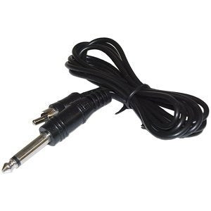 1/4" Mono Phone Plug to RCA Plug - 6' : CA30