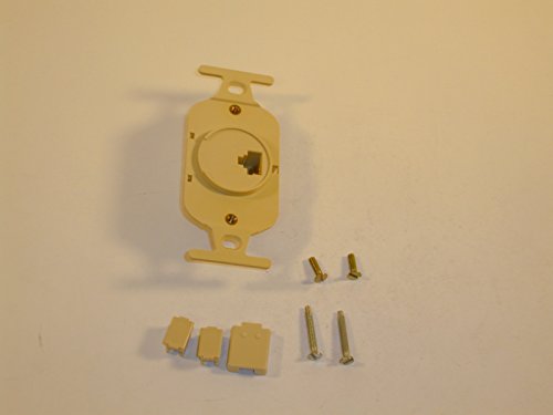 SINGLE FLUSH MOUNT CONNECTOR 8P8C JACK ( 1 EACH)