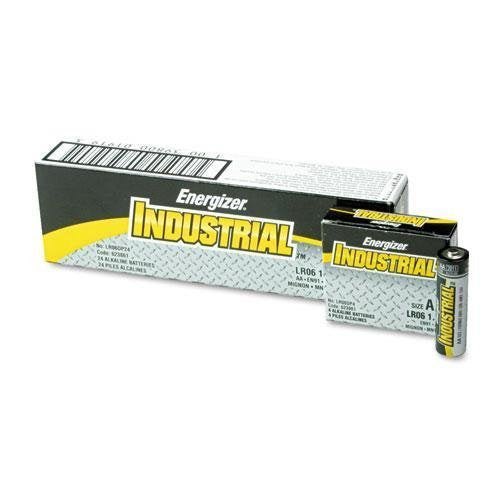 EVEREADY BATTERY EN91 Industrial Alkaline Batteries, AA, 24 Batteries/Box