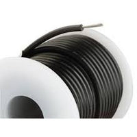 22M-100-BLACK 22AWG MILW76D TYPE MW BLACK STRANDED (7X30) HOOKUP WIRE 100 FOOT ROLL 1000V 80C