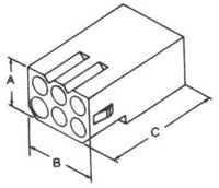 MOLEX 03-09-1064 PLUG AND SOCKET CONNECTOR HOUSING (5 pieces)