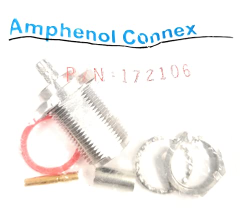 N Bulkhead Female Connector (Crimp Type) (Quan 1) AMPHENOL 172106 N Female RECEPT FITS RG58 Coax