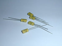 RC2-50V2R2MB Miniature Electrolytic Capacitors 2.2uf 50V, Radial Lead, 85deg C, 4 x 7mm (5 pieces)