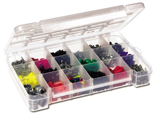 Akro-Mils 05905 Plastic Parts Storage Case for Hardware and Craft, Large, Clear