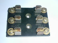 Bussmann 4532 Fuse Block 3 Pole for 1/4 x 1-1/4 Fuses with Screw Terminals on a Phenolic Base (1 piece)