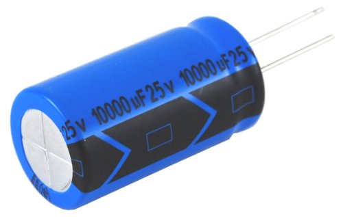 NTE Electronics NEV1000M25EF Series NEV Aluminum Electrolytic Capacitor, 20% Capacitance Tolerance, Radial Lead, 1000µF Capacitance, 25V Voltage