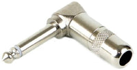 Switchcraft 226 Mono Right Angle 1/4-Inch Guitar Speaker Plug, Nickel Finish