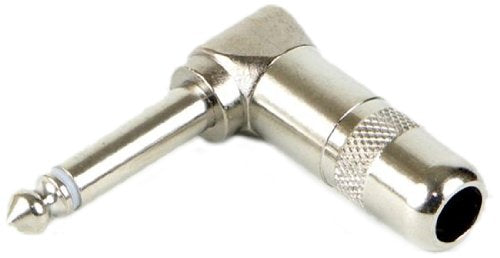 Switchcraft 226 Mono Right Angle 1/4-Inch Guitar Speaker Plug, Nickel Finish