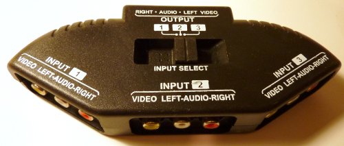 AV31 Philmore Audio/Video Component Selector, 3 Inputs, 1 Output