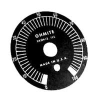 OHMITE 5000E PLATE, DIAL, 2.188IN DIA (1 piece)