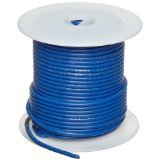 22M-1000-BLUE 22AWG MILW76D TYPE MW BLUE STRANDED (7X30) HOOKUP WIRE 1000 FOOT ROLL 1000V 80C