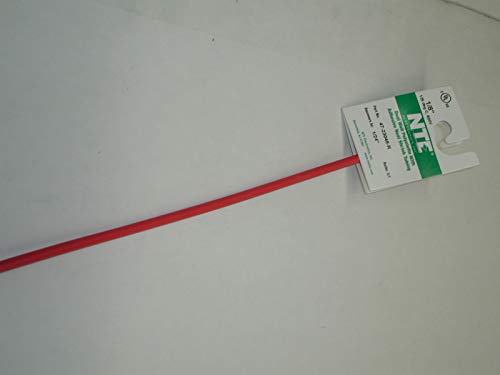 NTE Electronics 47-23048-R Heat Shrink Tubing, Dual Wall with Adhesive, 3:1 Shrink Ratio, 1/8" Diameter, 48" Length, Red