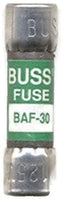Bussmann BAF-30, 30 Amp 250V Fast Acting Midget Fuse
