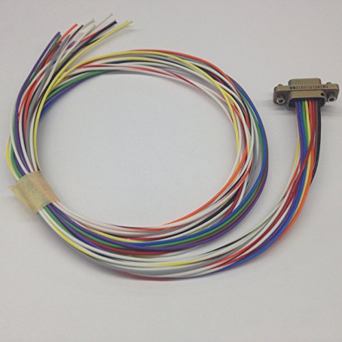 MM-213-015-161-41WQ Micro D-Sub Cable Assembly 15 Pin Male Connector with Wire Leads (1 piece)