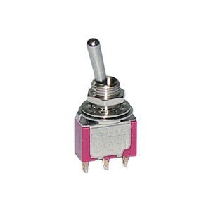 Miniature Momentary Toggle Switch - SPDT / On - Off - (On) : 30-10010