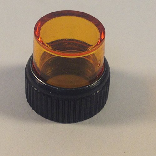 211AN Amber Smooth Lens Cap for Littelfuse 910-401XP Cartridge Lamp Holder (1 piece)