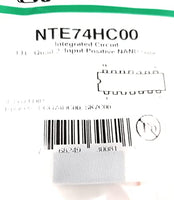 NTE74HC00 QUAD 2 IN POS NAND GATE THRU HOLE MOUNT (1PC)14 PIN