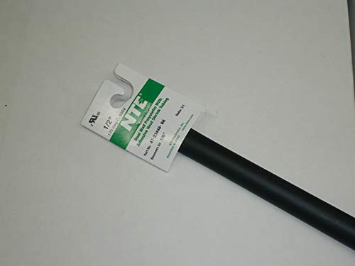 NTE Electronics 47-23448-BK Heat Shrink Tubing, Dual Wall with Adhesive, 3:1 Shrink Ratio, 1/2" Diameter, 48" Length, Black