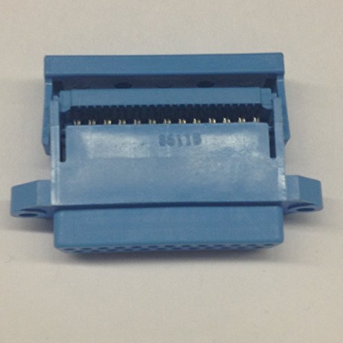 609-25S 25 Pin Female D-Sub Connector with IDC Ribbon Cable Termination with Strain Relief (1 piece)