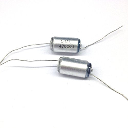 MIAL-.047MF Polystyrene Film Capacitors .047uf 100V +/- 5% Tolerance Axial Lead (2 pieces)