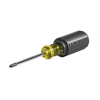 Klein Tools 603-3 #1 Phillips Head Screwdriver with 3-Inch Round Shank and Cushion Grip Handle